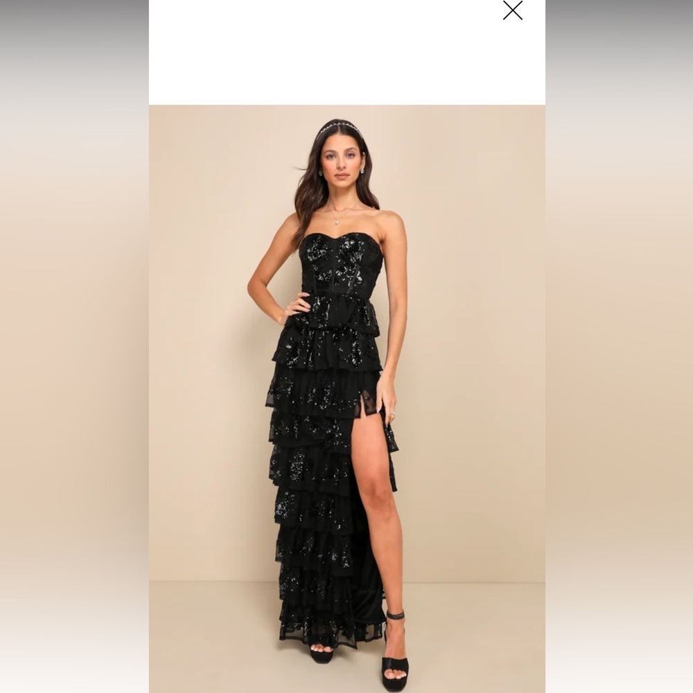NWT Black Prom dress
